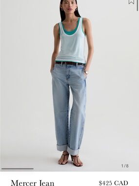 AG Adriano Goldschmied Light Blue Boyfriend Jeans